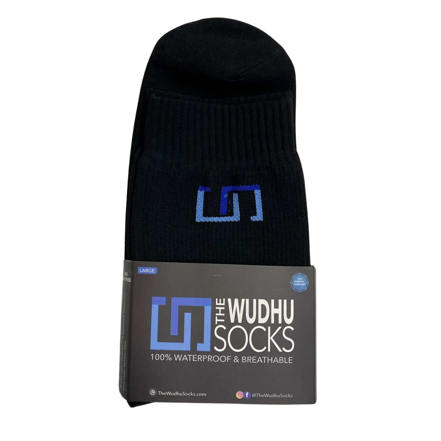 The Wudhu Socks Waterproof (Black)