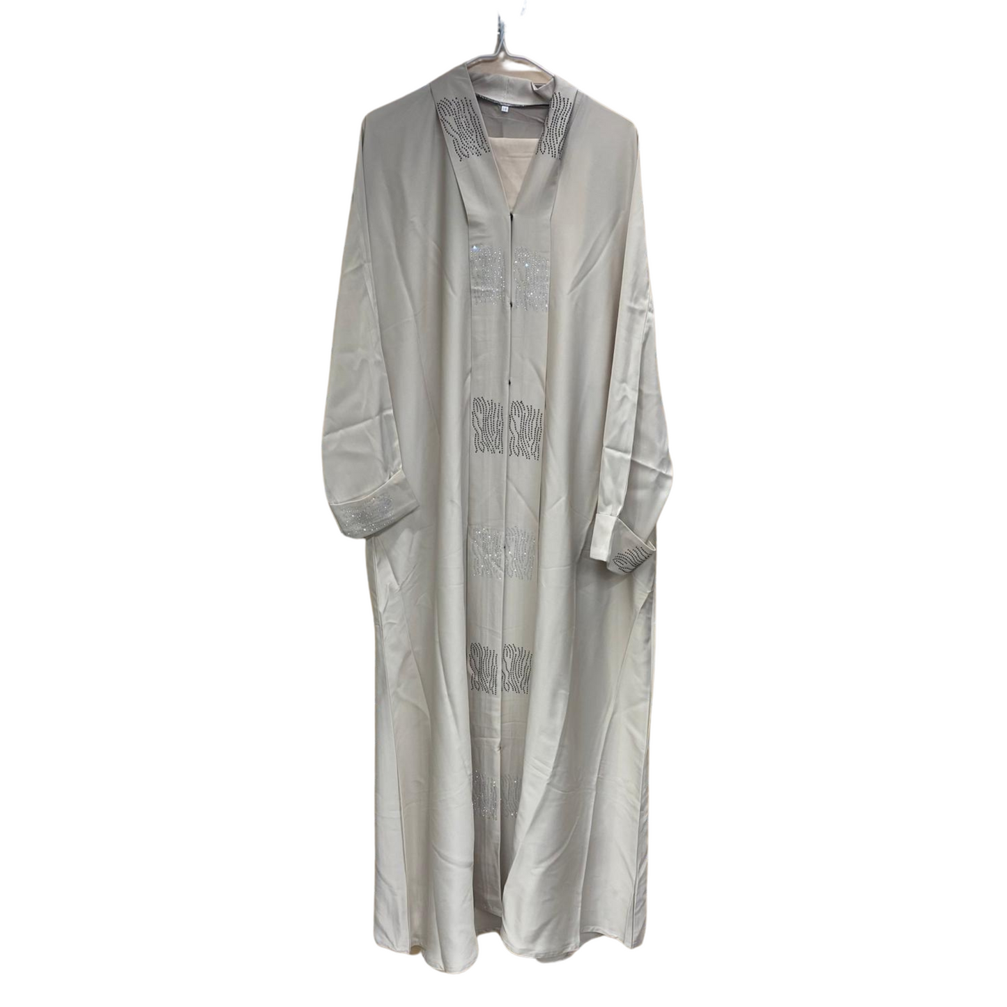 Rhinestone Button Up Abaya
