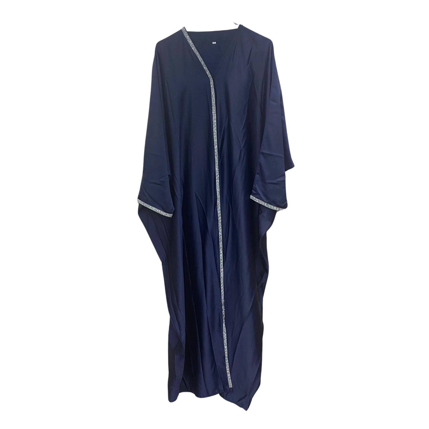 Elegant Button Up Rhinestone Abaya