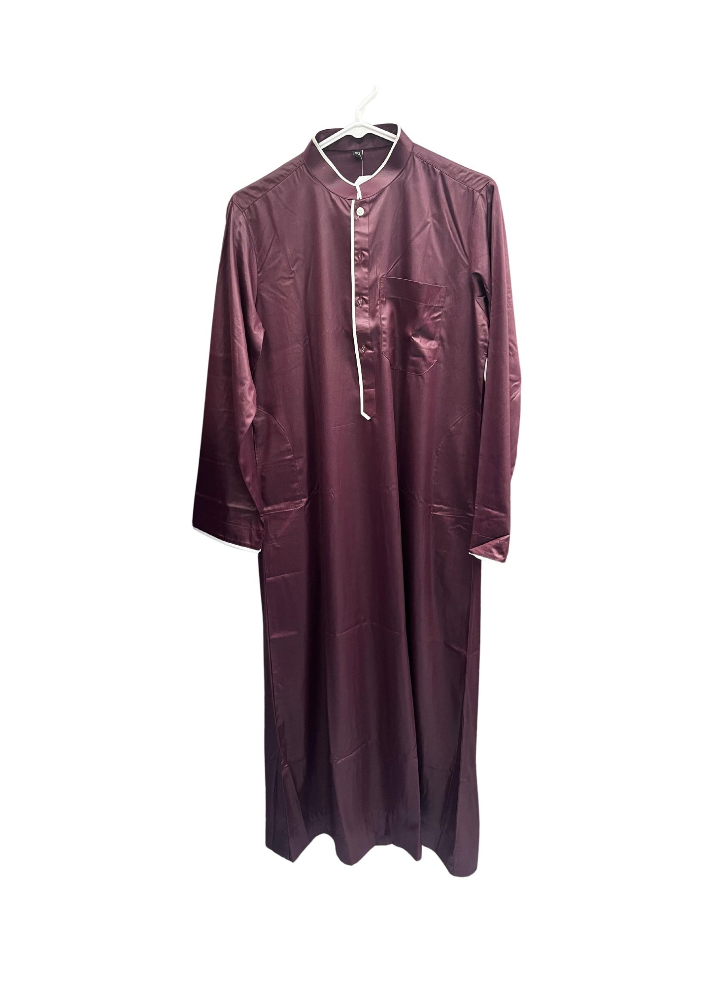 Maroon Thobe with White Lining