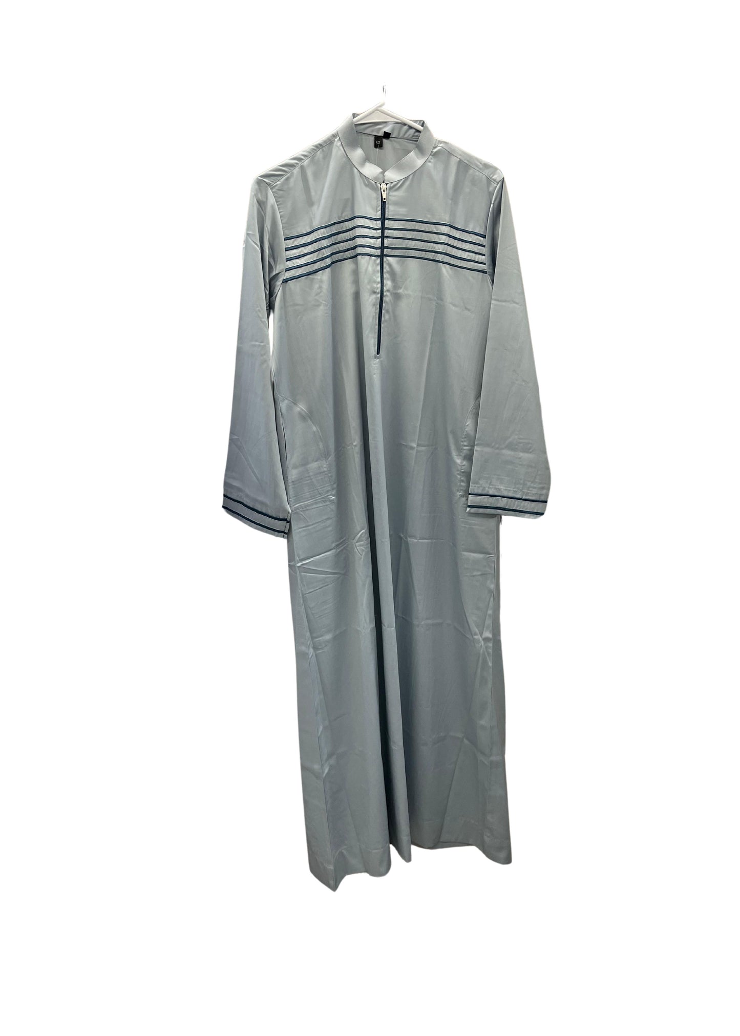 Light Blue Thobe with Stripes