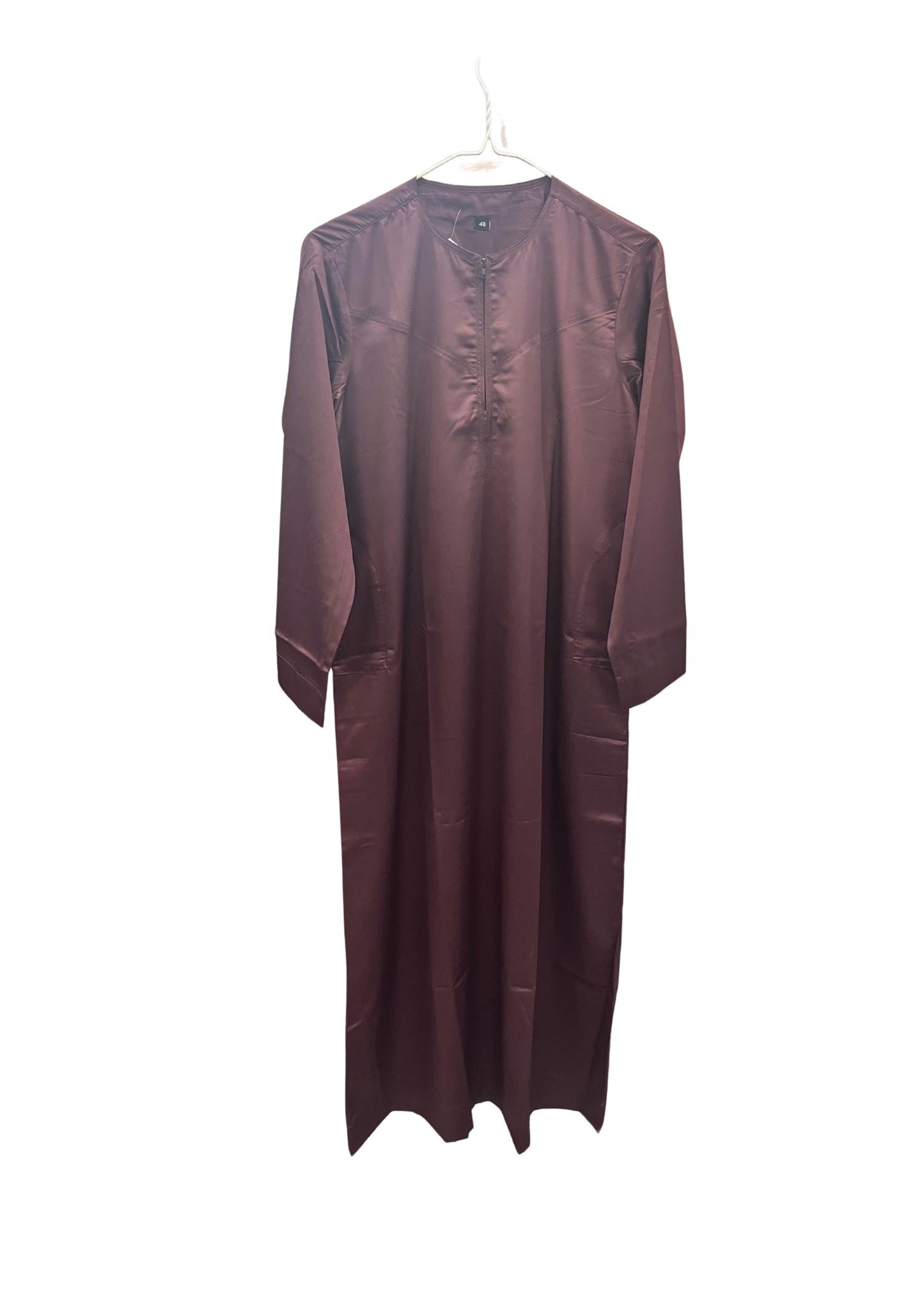 Burgundy Scoop Neck Kids Thobe