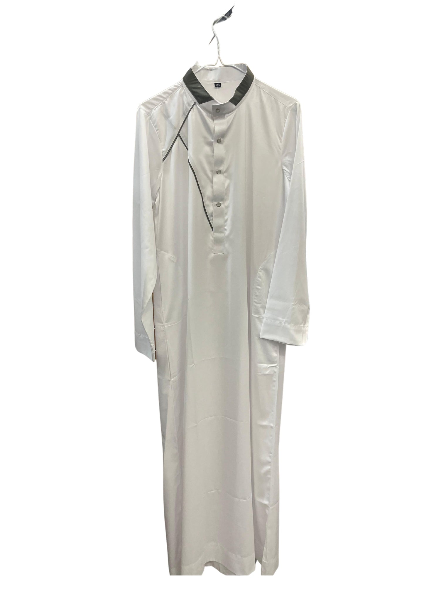 White Thobe with Green Lining