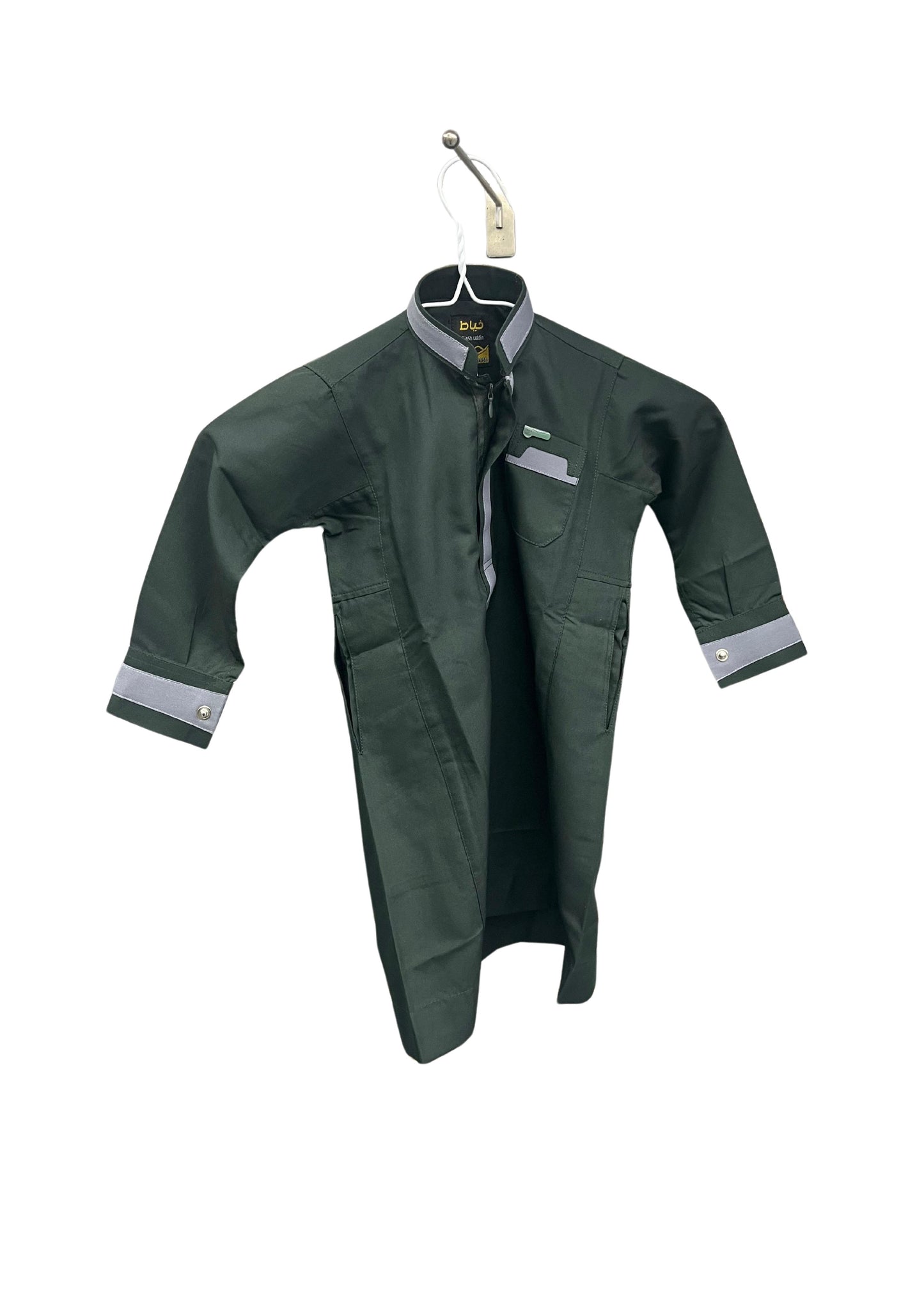 Dark Green Kids Thobe