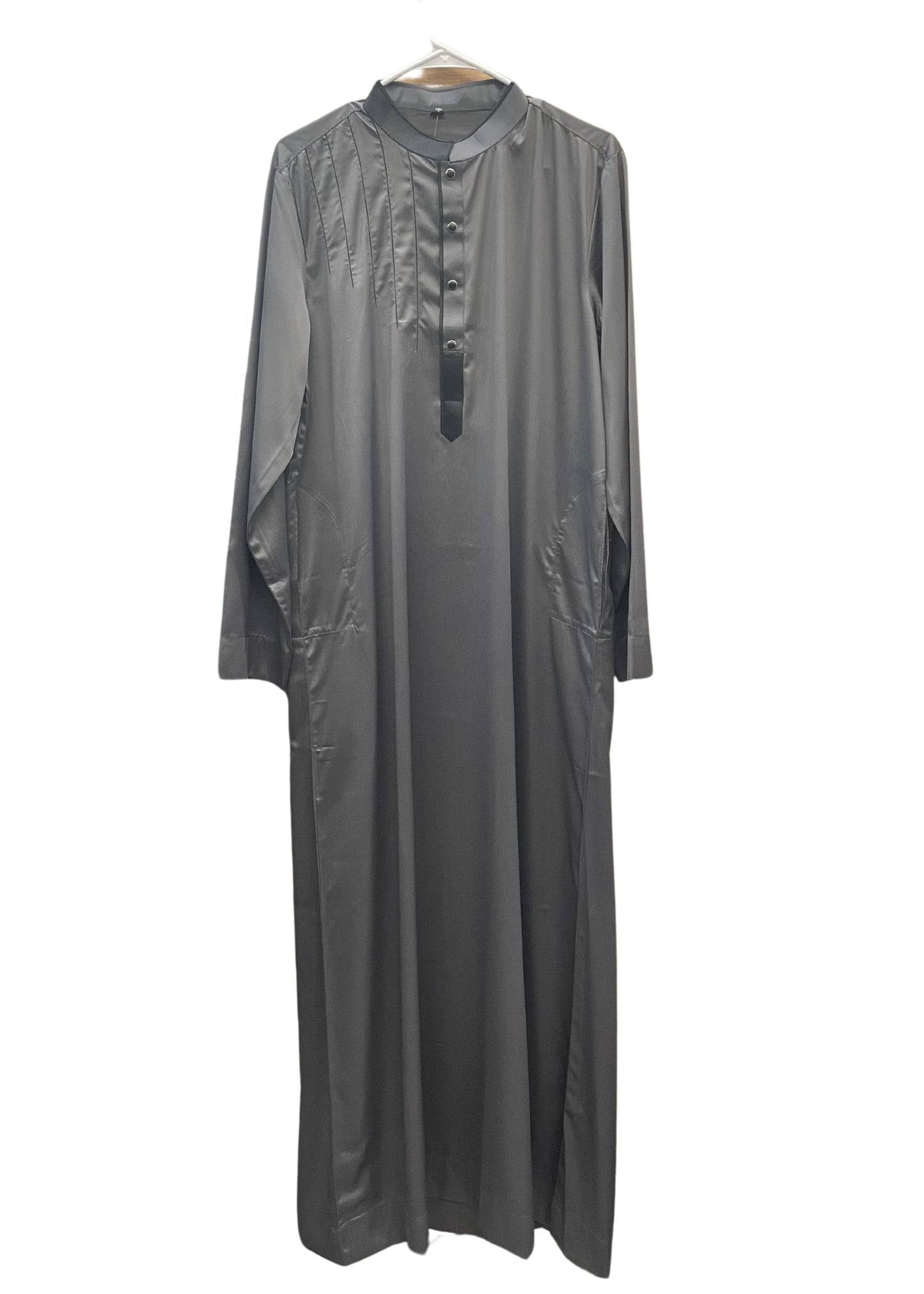 Gray Thobe with Black Lining and Collar