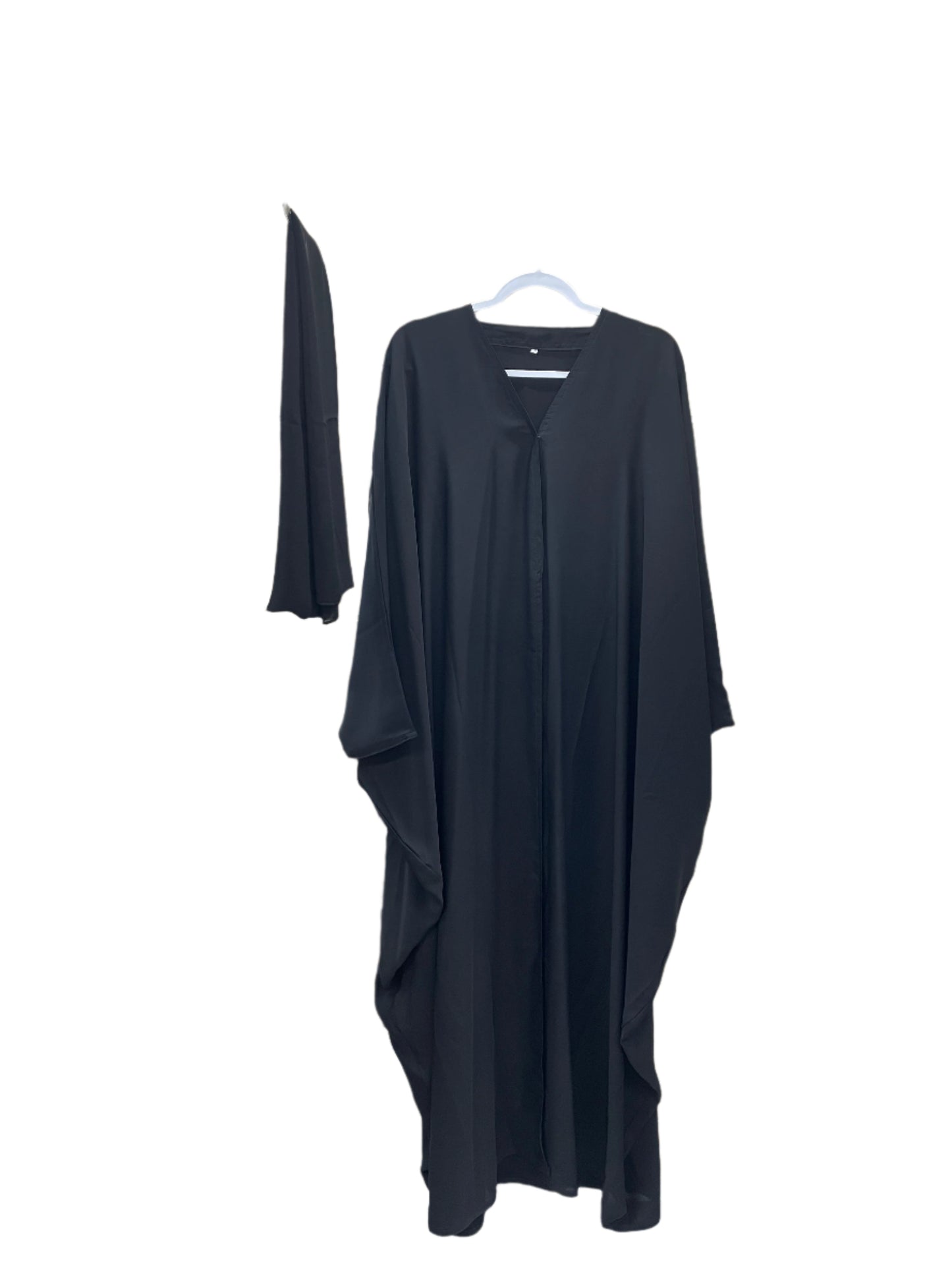 Simple Black Button Up Abaya