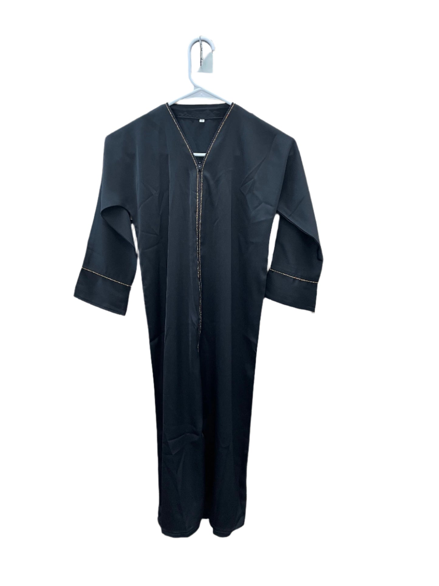 Girls Silky Zip Abaya