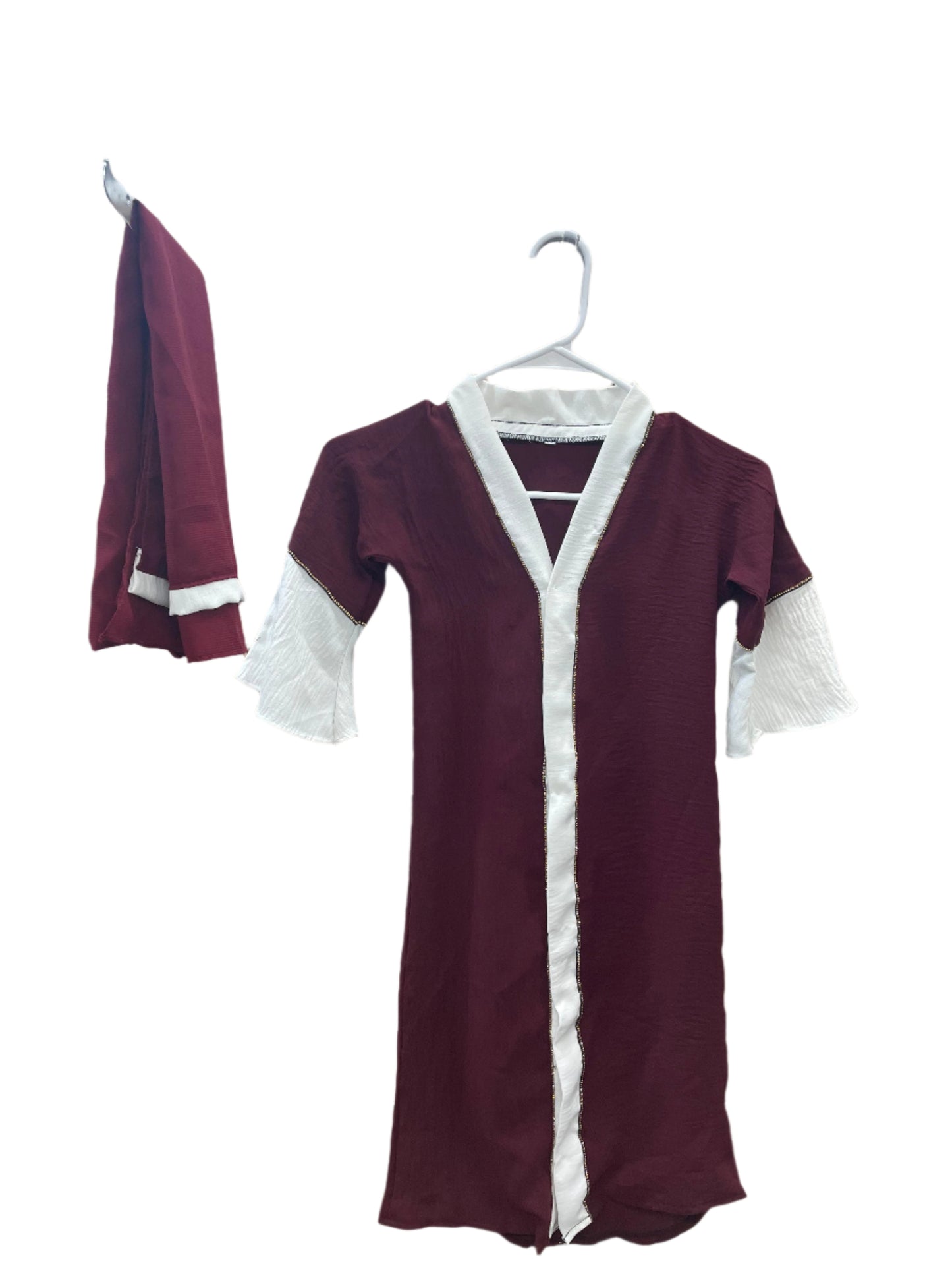 Girls Comfortable Button Up Abaya