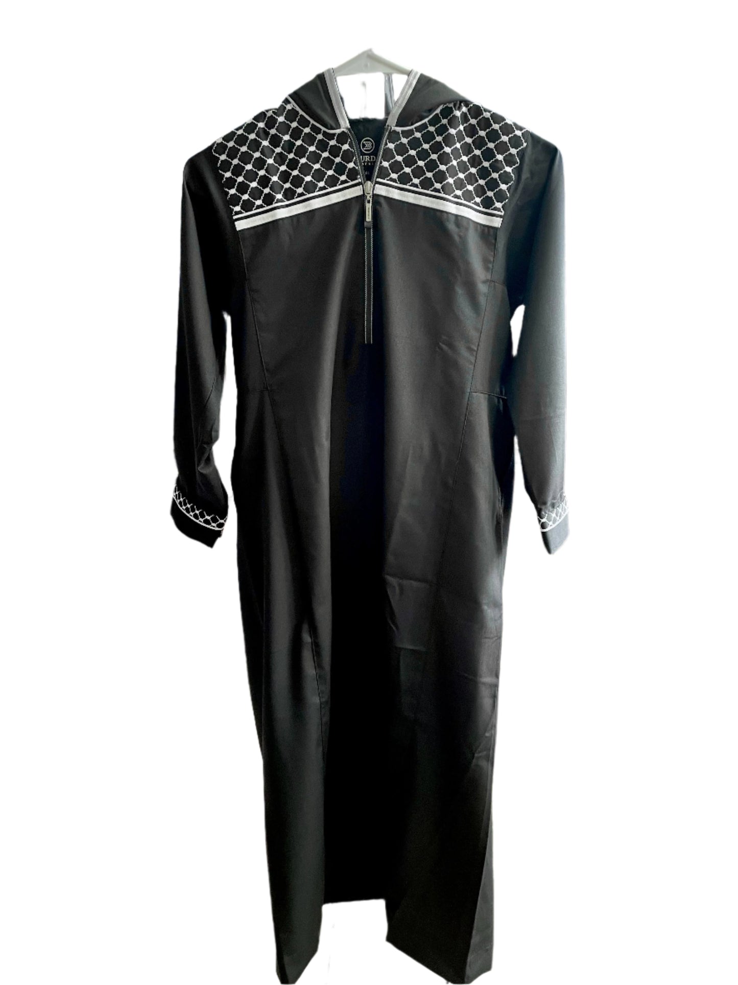 Premium Kids Hoodie Thobe with Keffiyeh Design