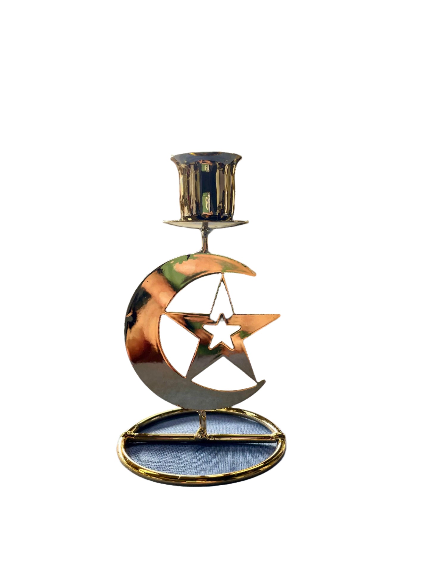 Moon-Star Candle Holder (for tall candle)