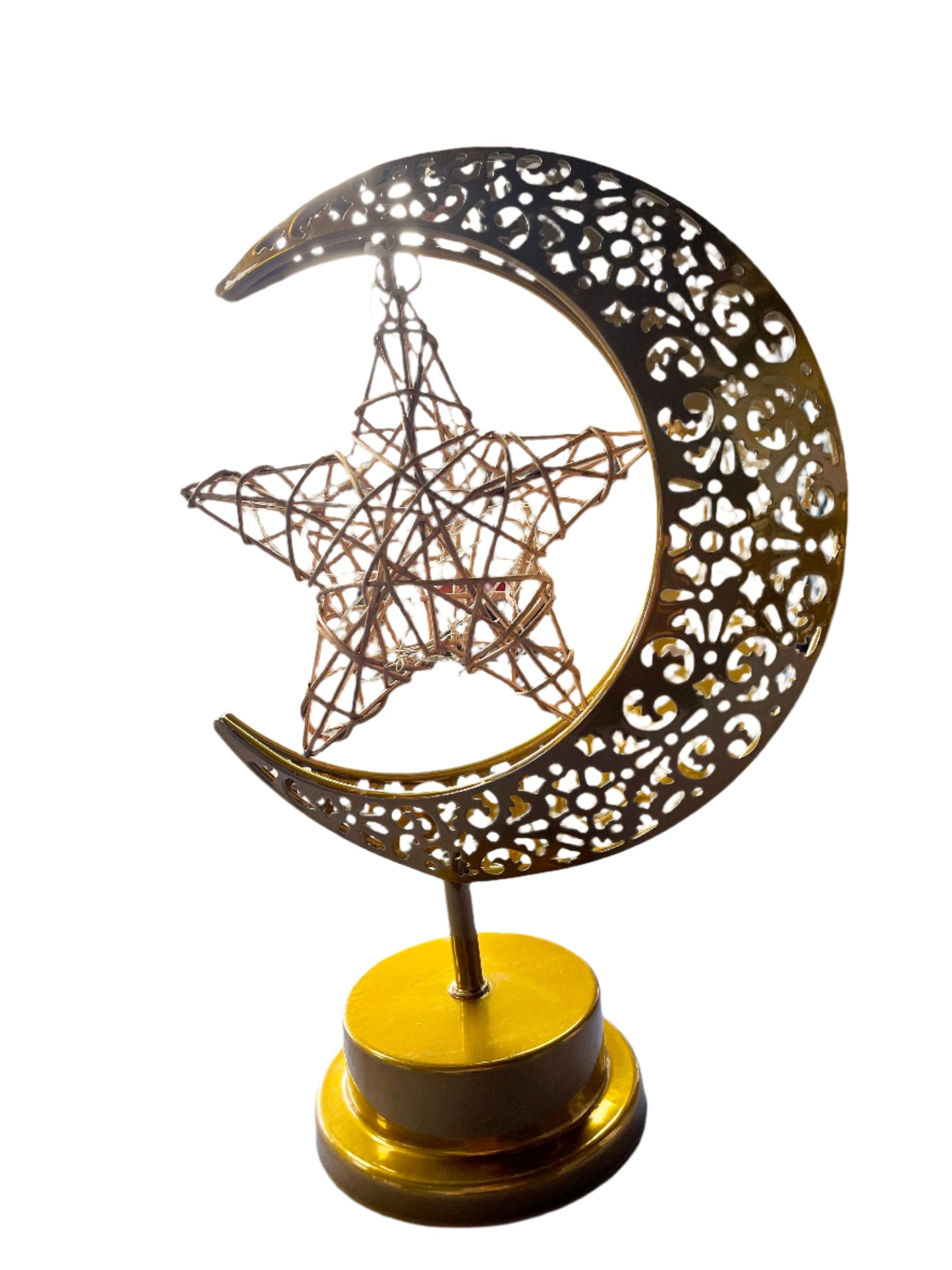 Gold Moon-Star Lamp
