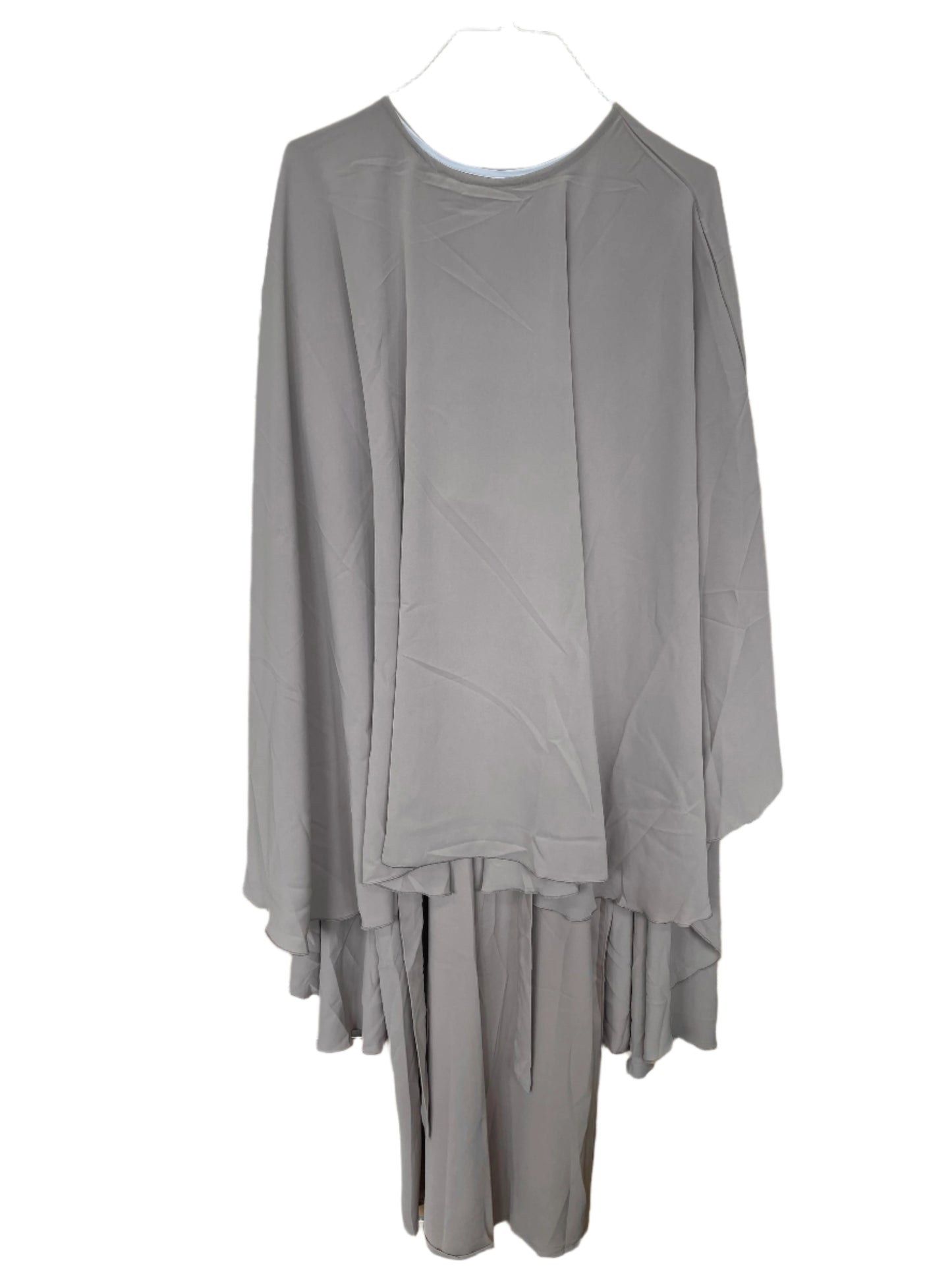 Flowy Abaya with Tie-Waist Design