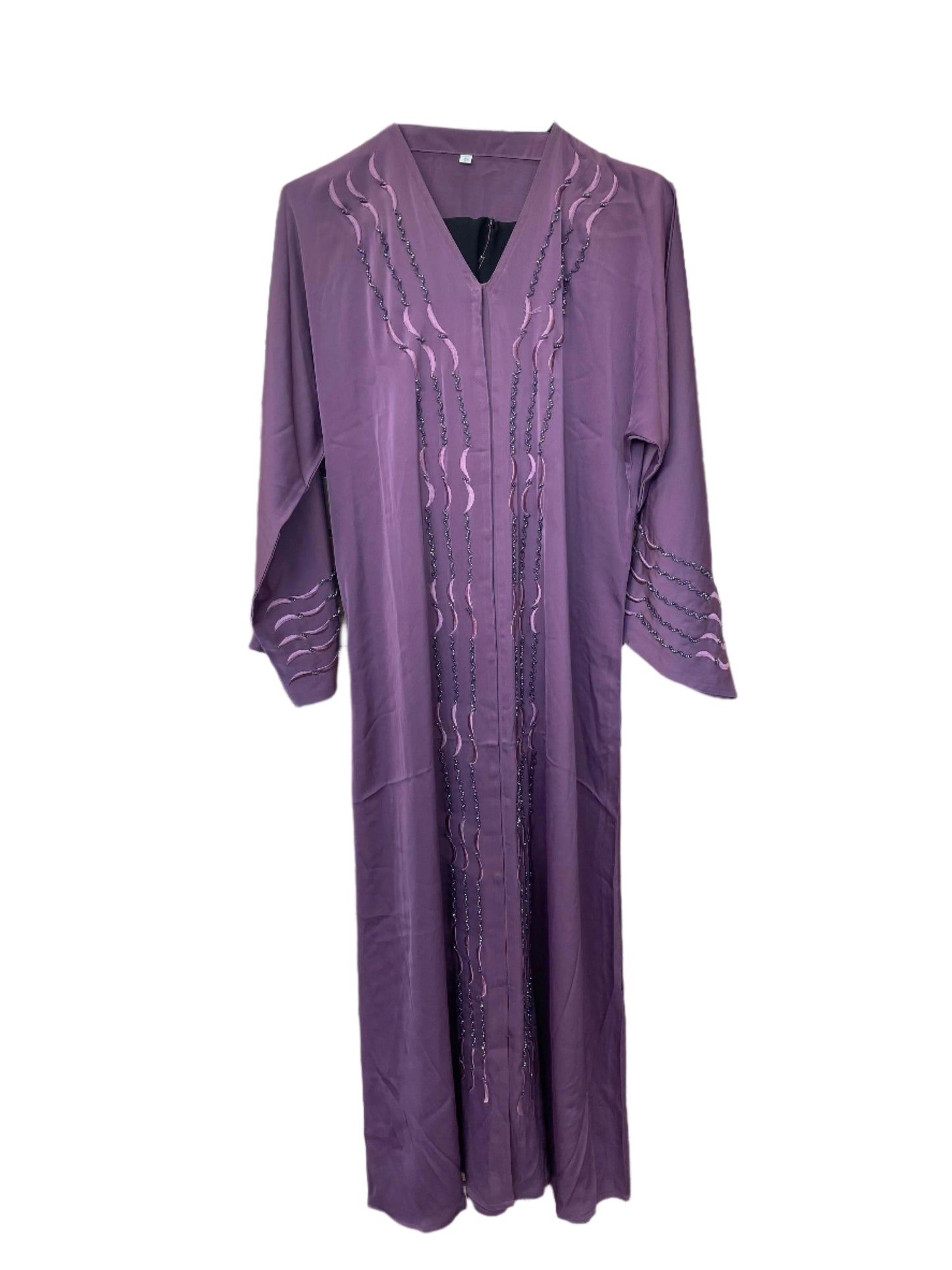 Elegant Abaya with Delicate Front Beading