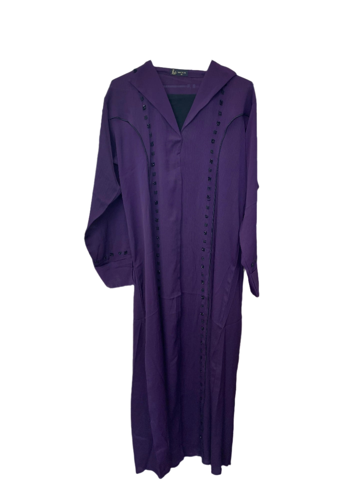 Colorful Collared Abaya