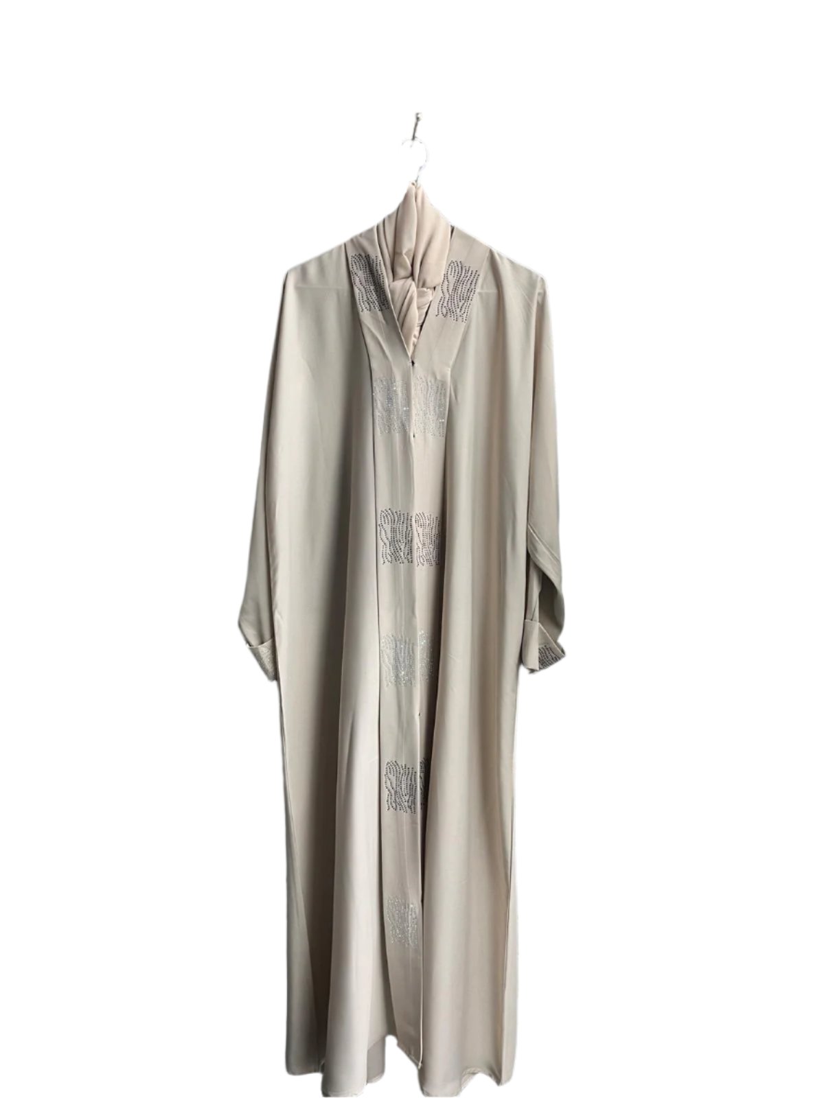 Rhinestone Button Up Abaya