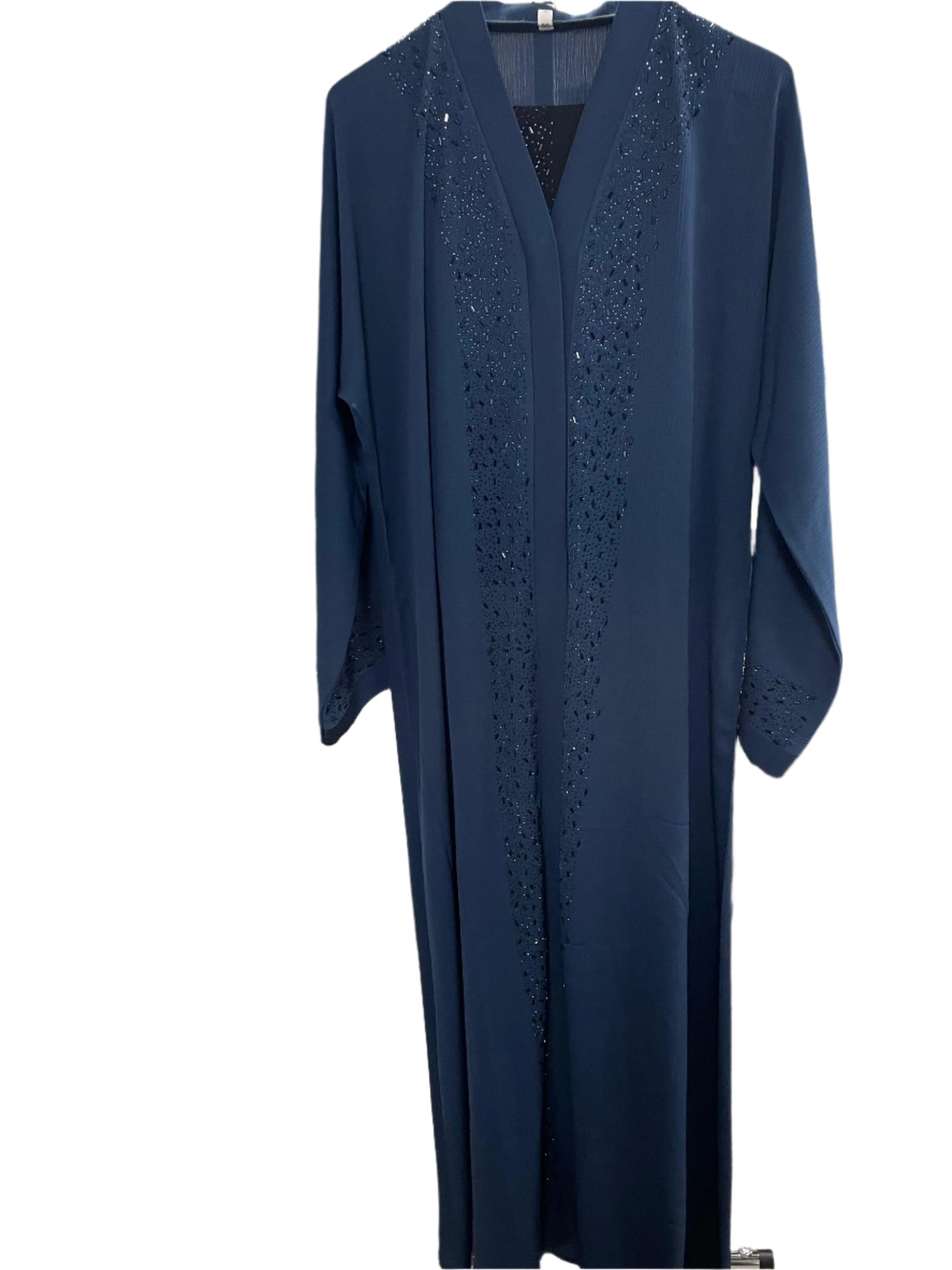 Beautiful Button Up Rhinestone Abaya