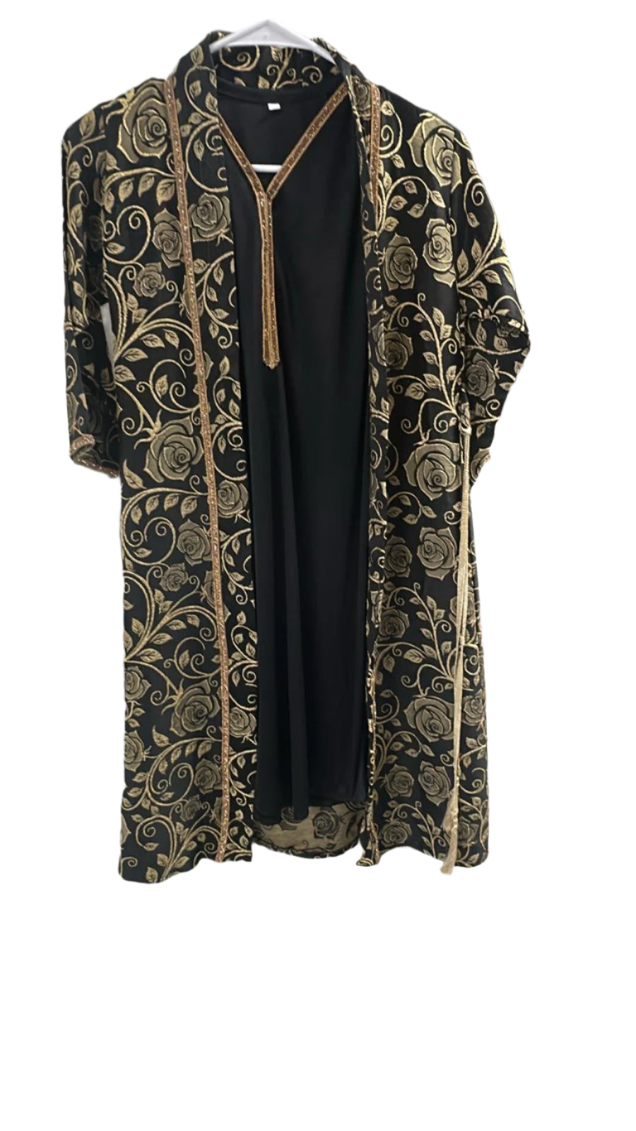 Girls Tow Piece abaya's Floral Print