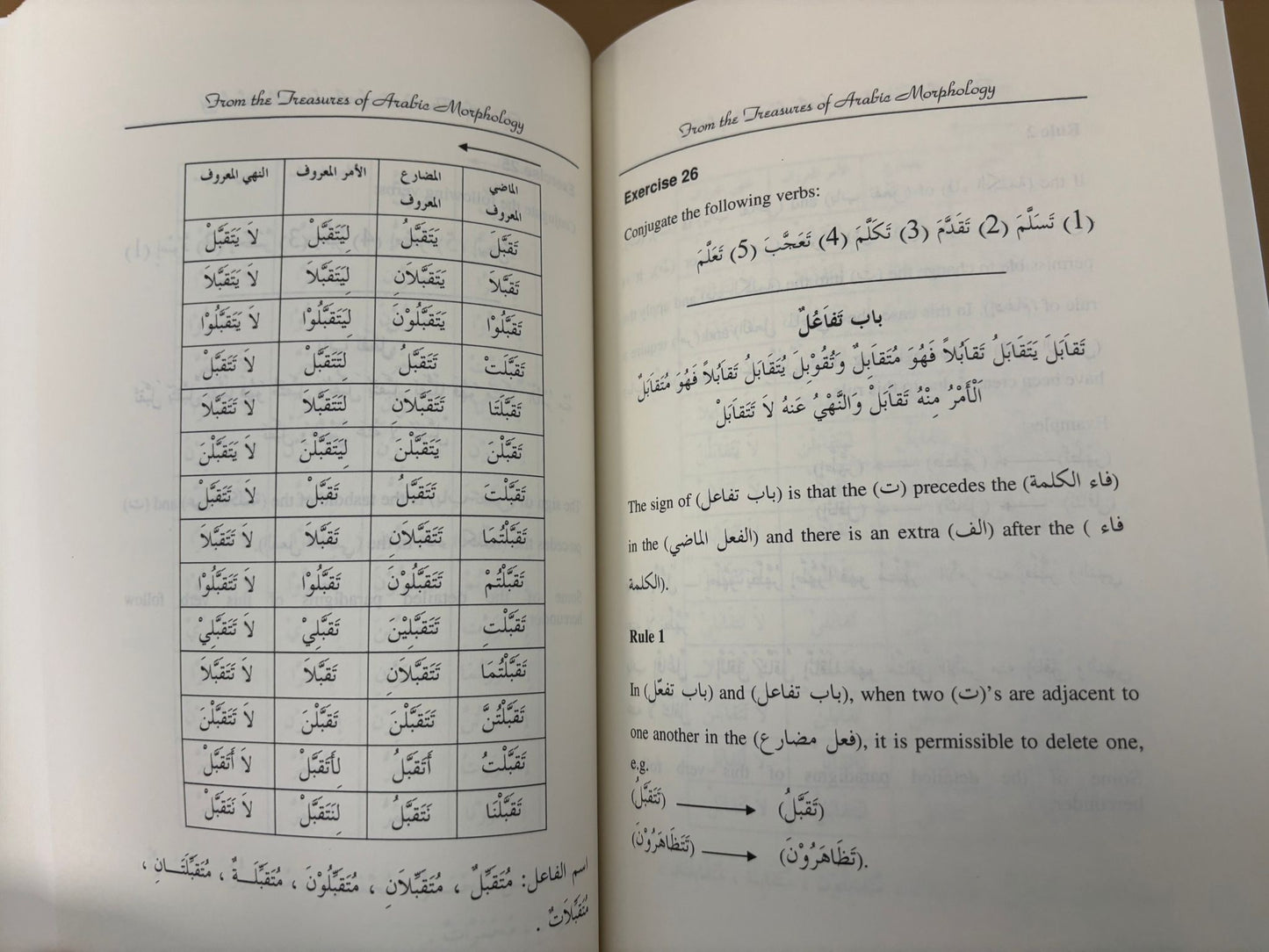 From the Treasures of Arabic Morphology