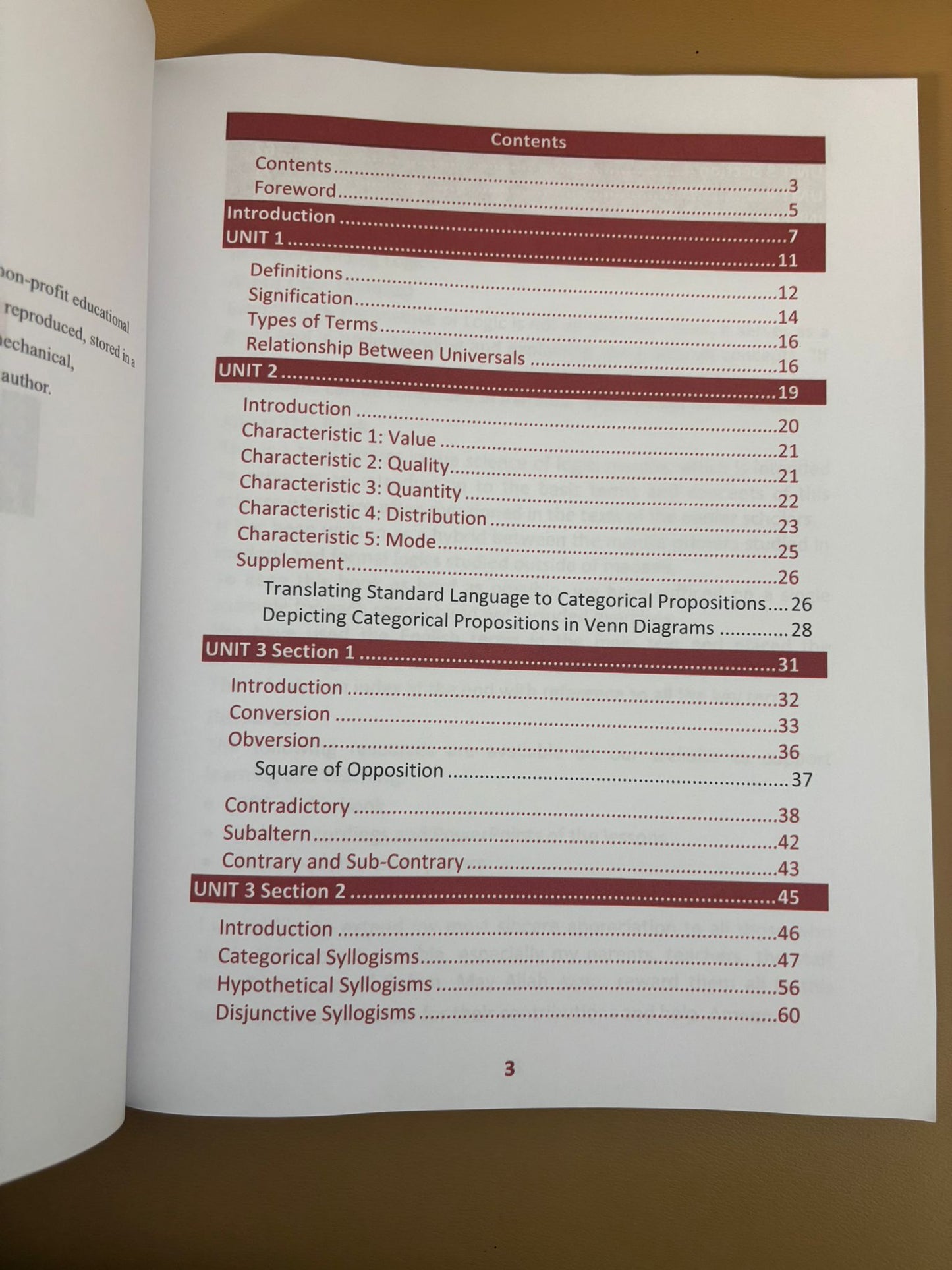 Frist Steps to Understanding Logic