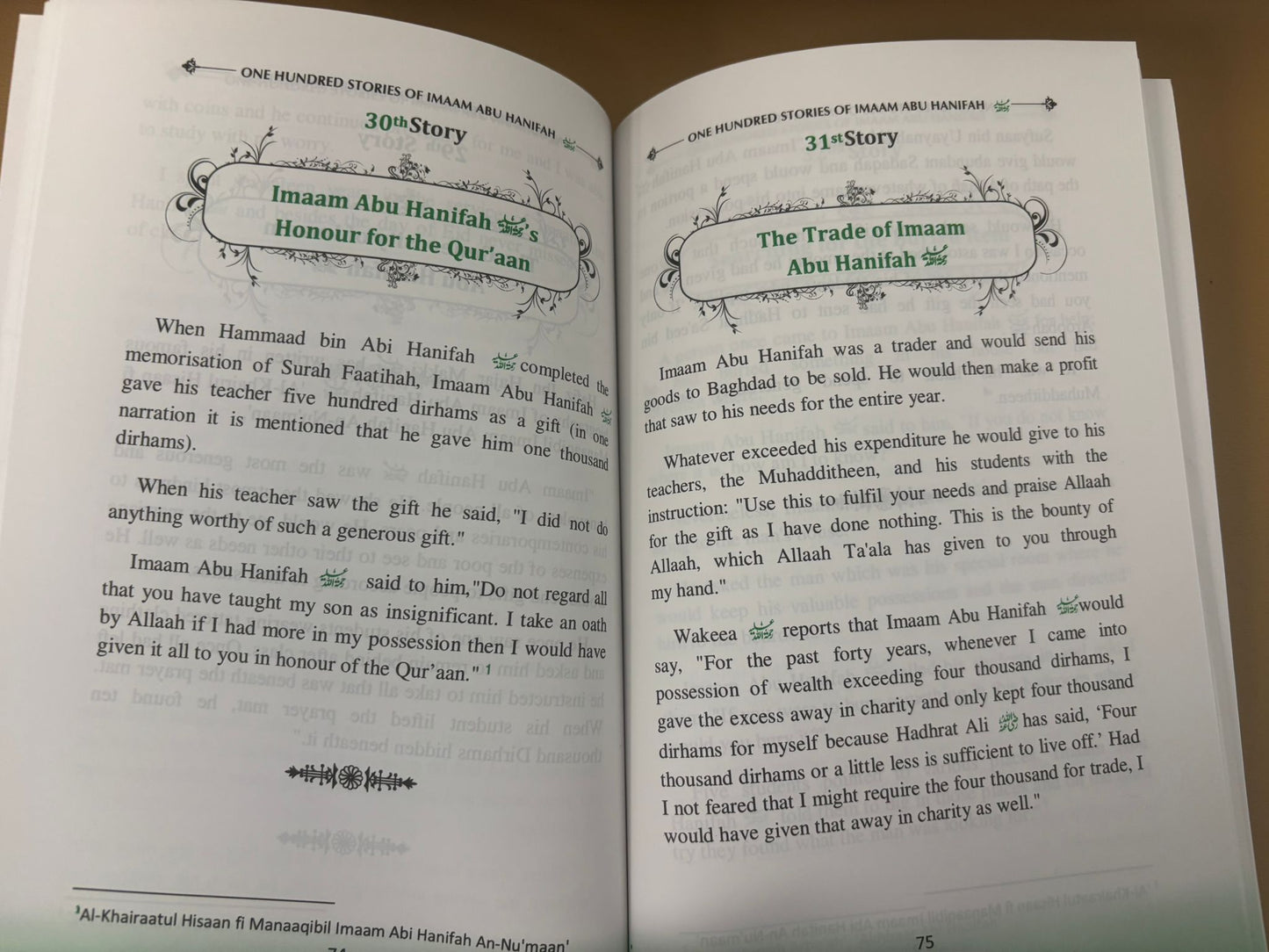 100 Stories of Hadhrat Imaam Abu Hanifah