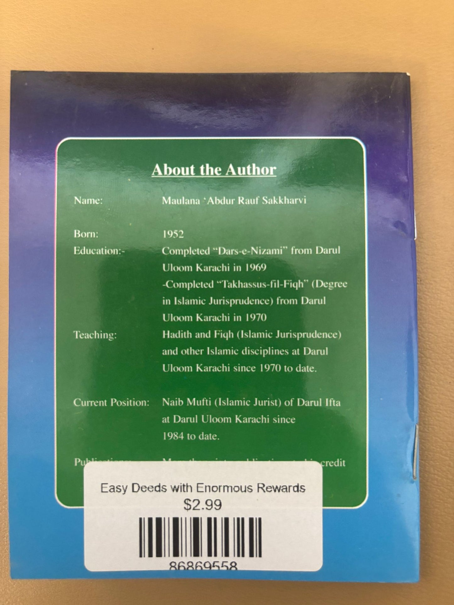 Easy Deeds with Enormous Rewards