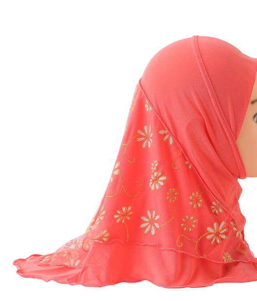 Girls Daisy Print Hijabs