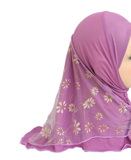 Girls Daisy Print Hijabs