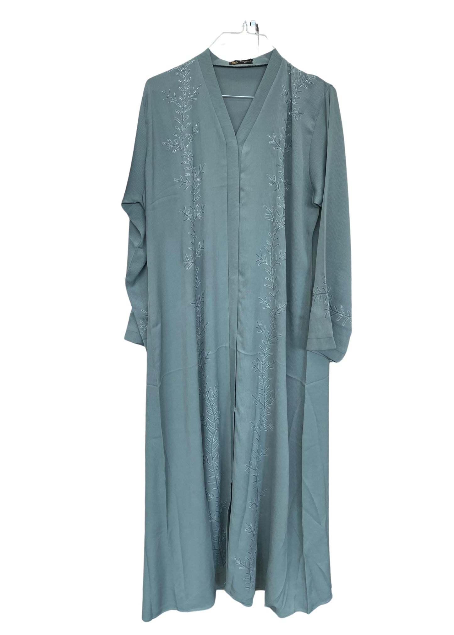 Silky Abaya with Delicate Branch Design