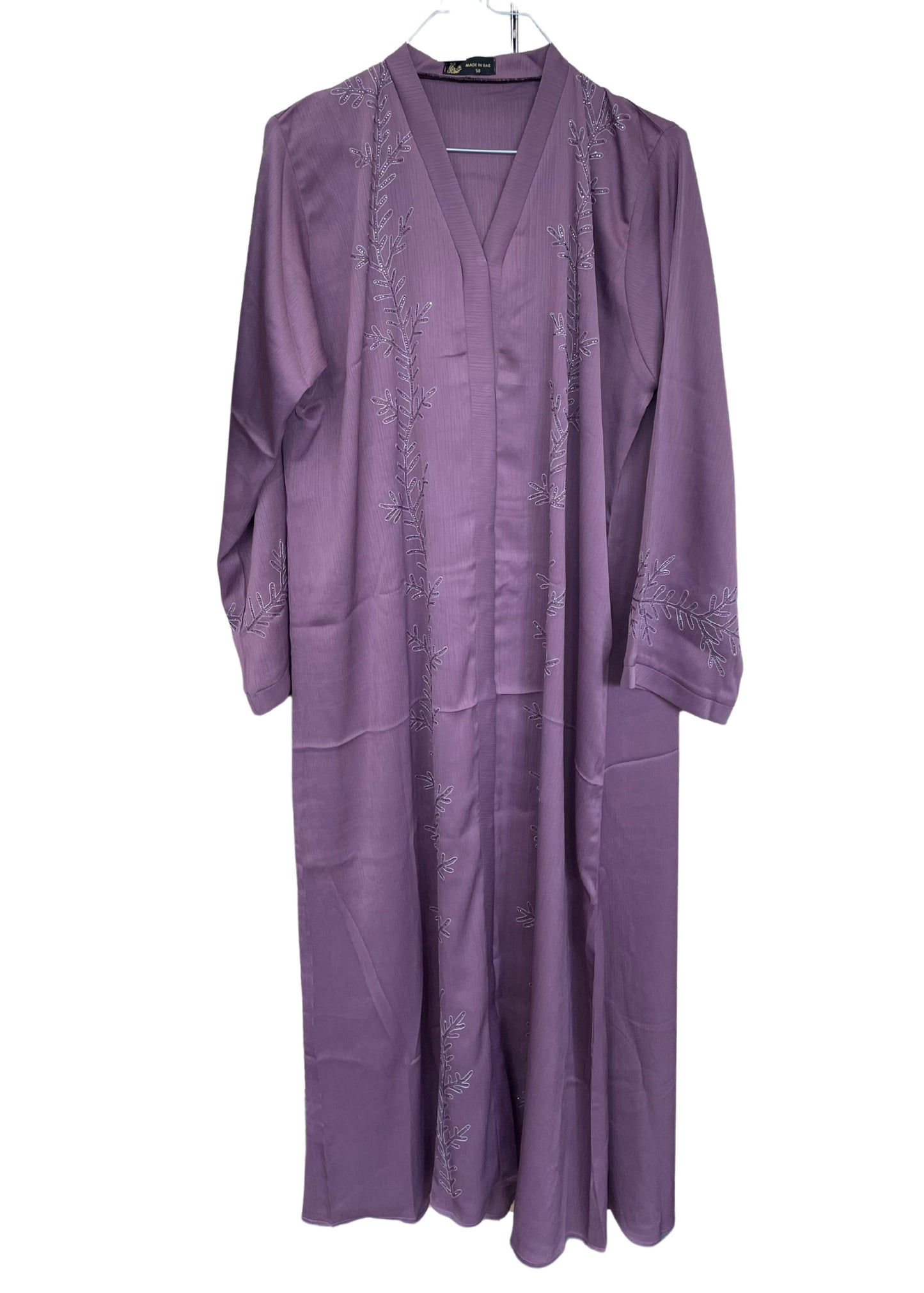 Silky Abaya with Delicate Branch Design