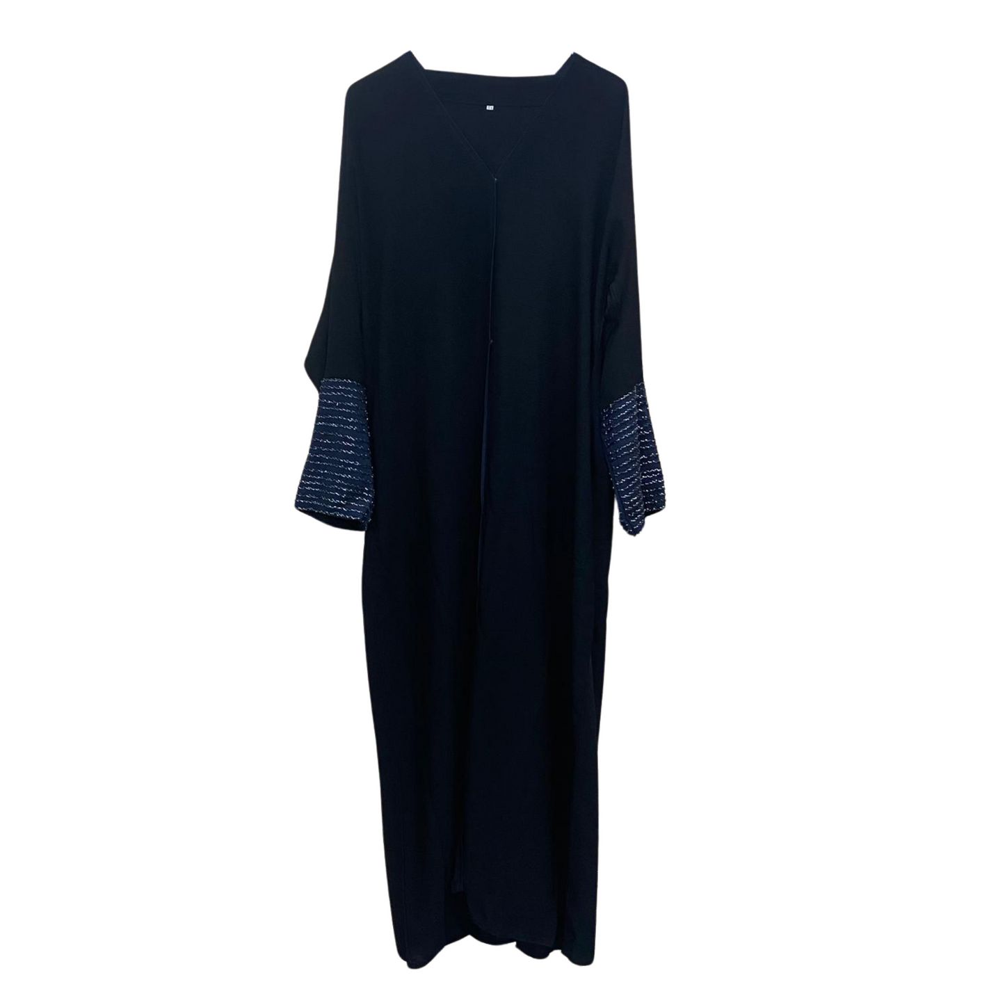 Beautiful Button Up Abaya with Sleeve Embellishment