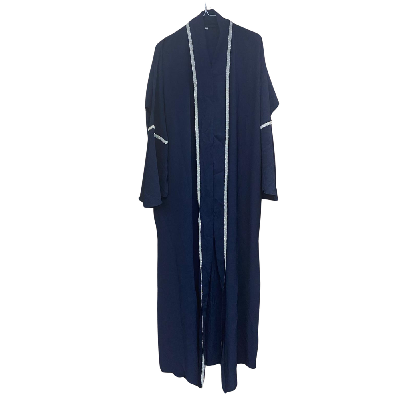 Abaya with Front Sequined Stripe