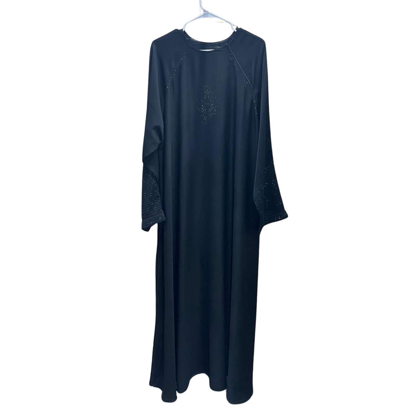 Black Abaya with Beaded Designs