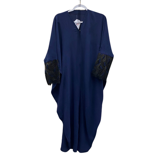 Abaya with Embroidered  Sleeve Design