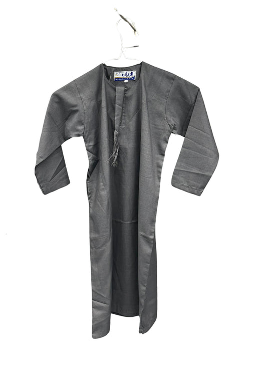 Kids Thobe Dark Gray