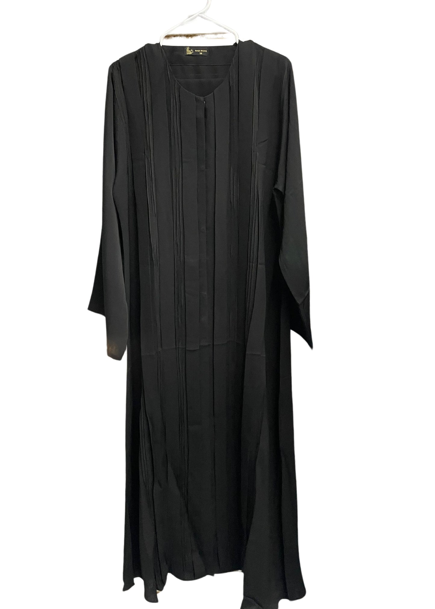 Flowy Black Closed Abaya