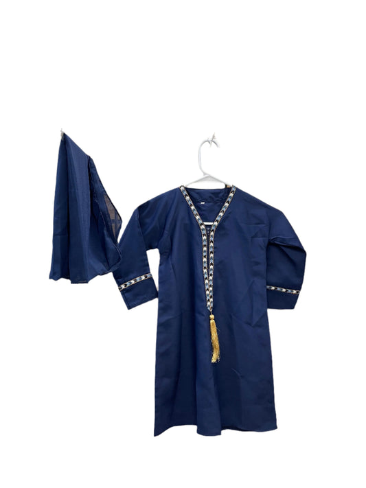 Girls Zip Tassel Abaya