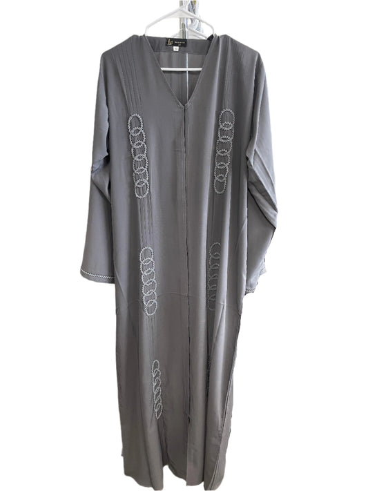 Beautiful Abaya with Circle Sequin Design