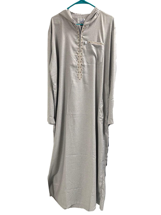 Long Sleeve thobes with hoodie