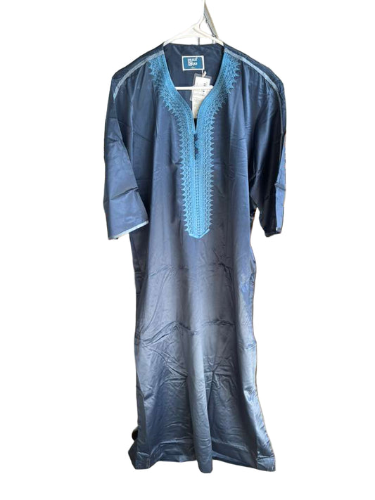 Hijazi Blue Moroccan Thobe