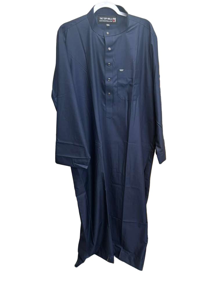 Solid Dark Blue Thobe