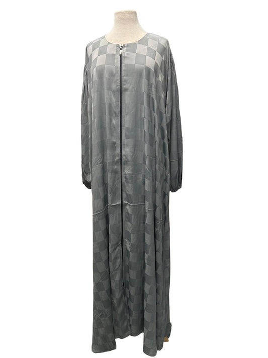 Silky check design, Abaya