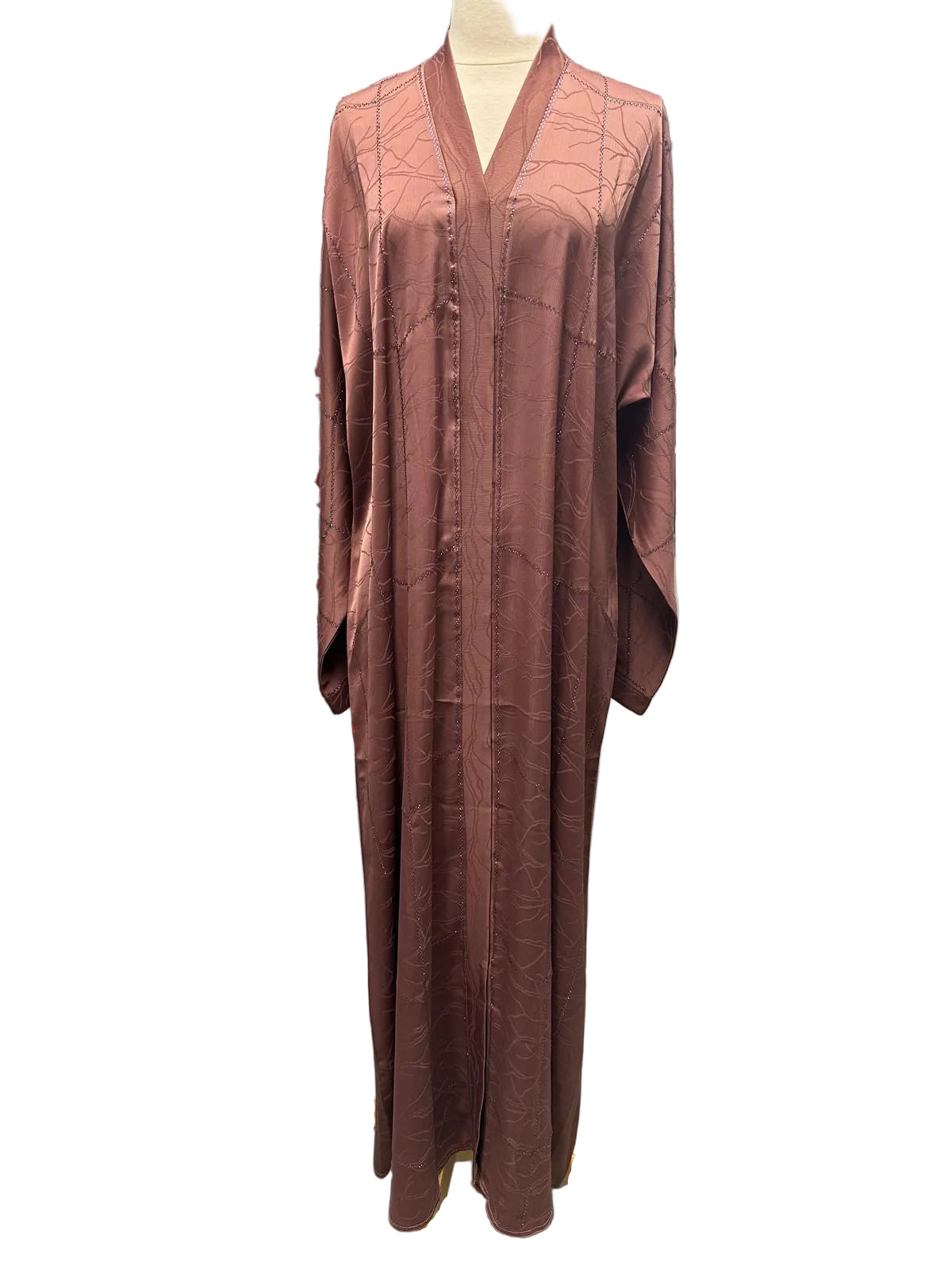 Silky stonework Abaya