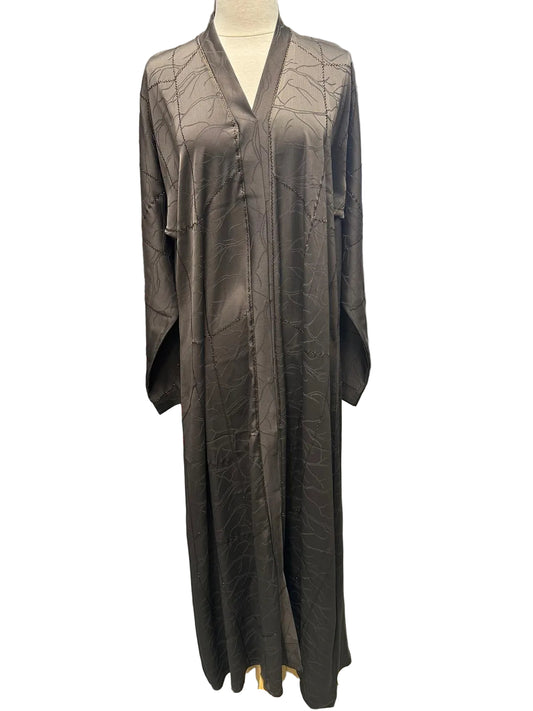 Silky stonework Abaya