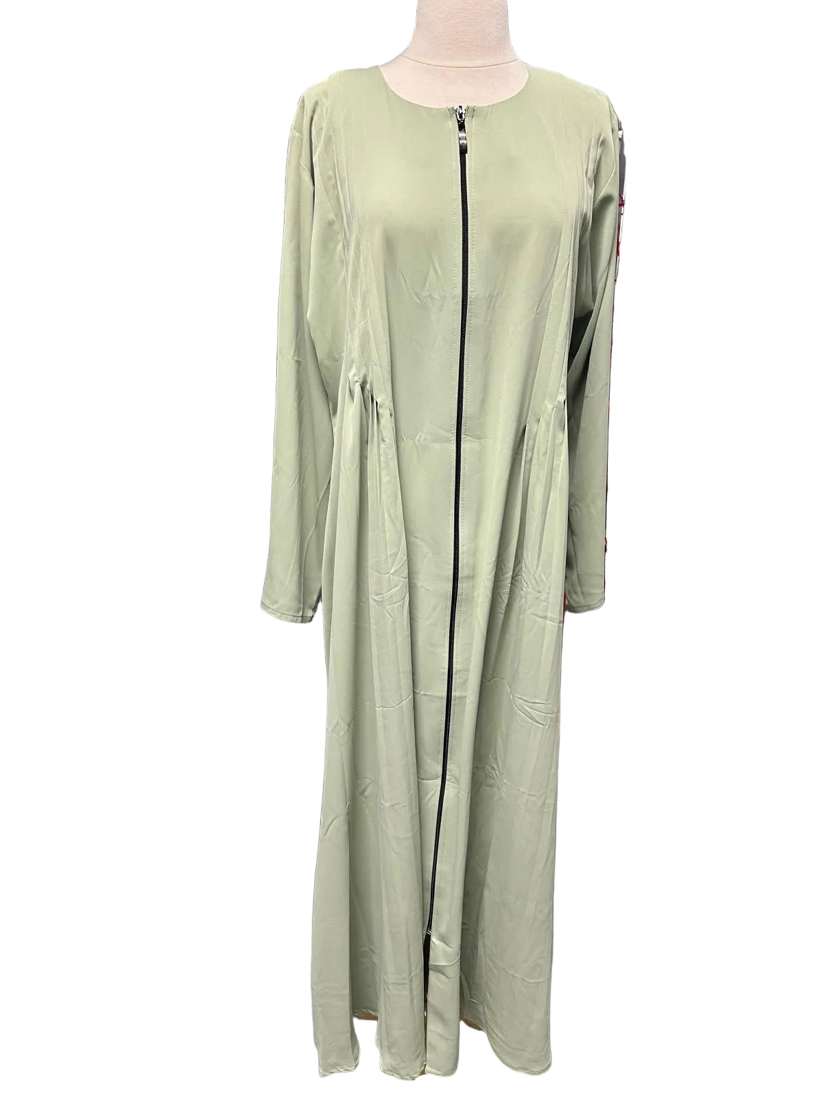 Flowy Zip Up Abaya- 02
