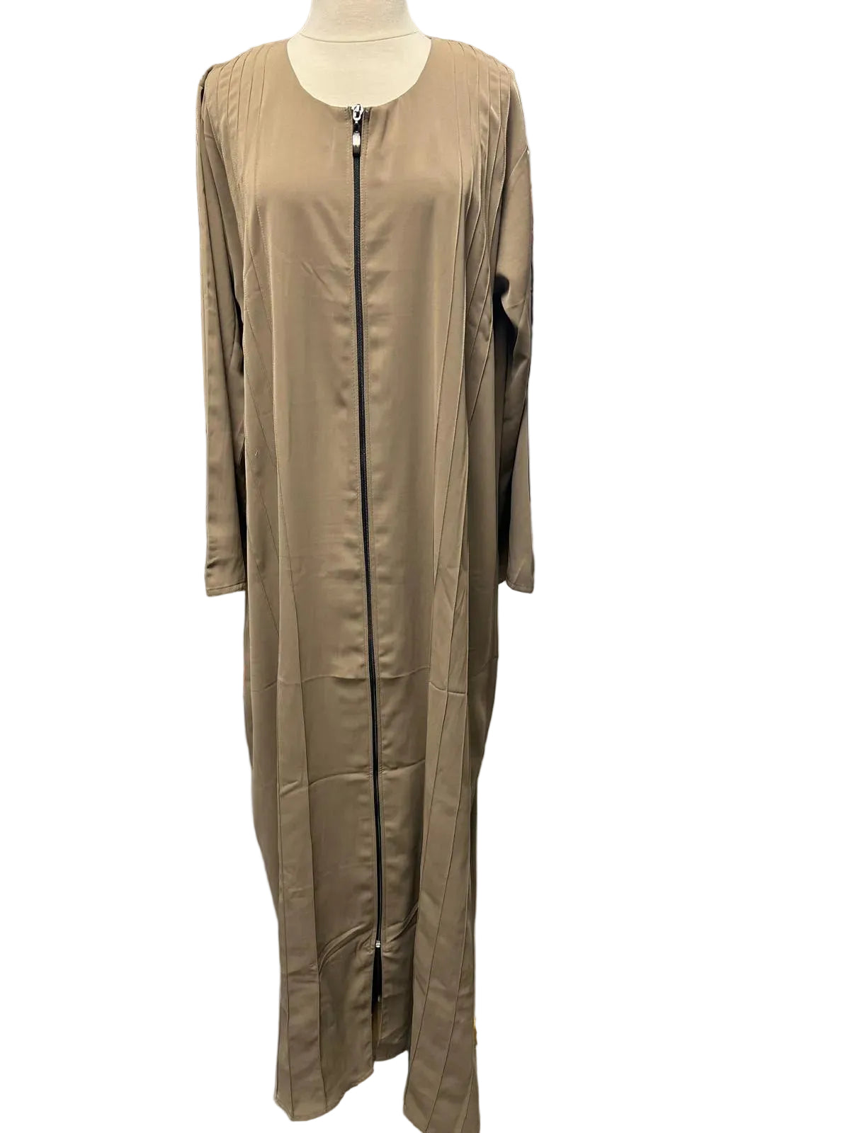 Flowy Zip Up Abaya- 02