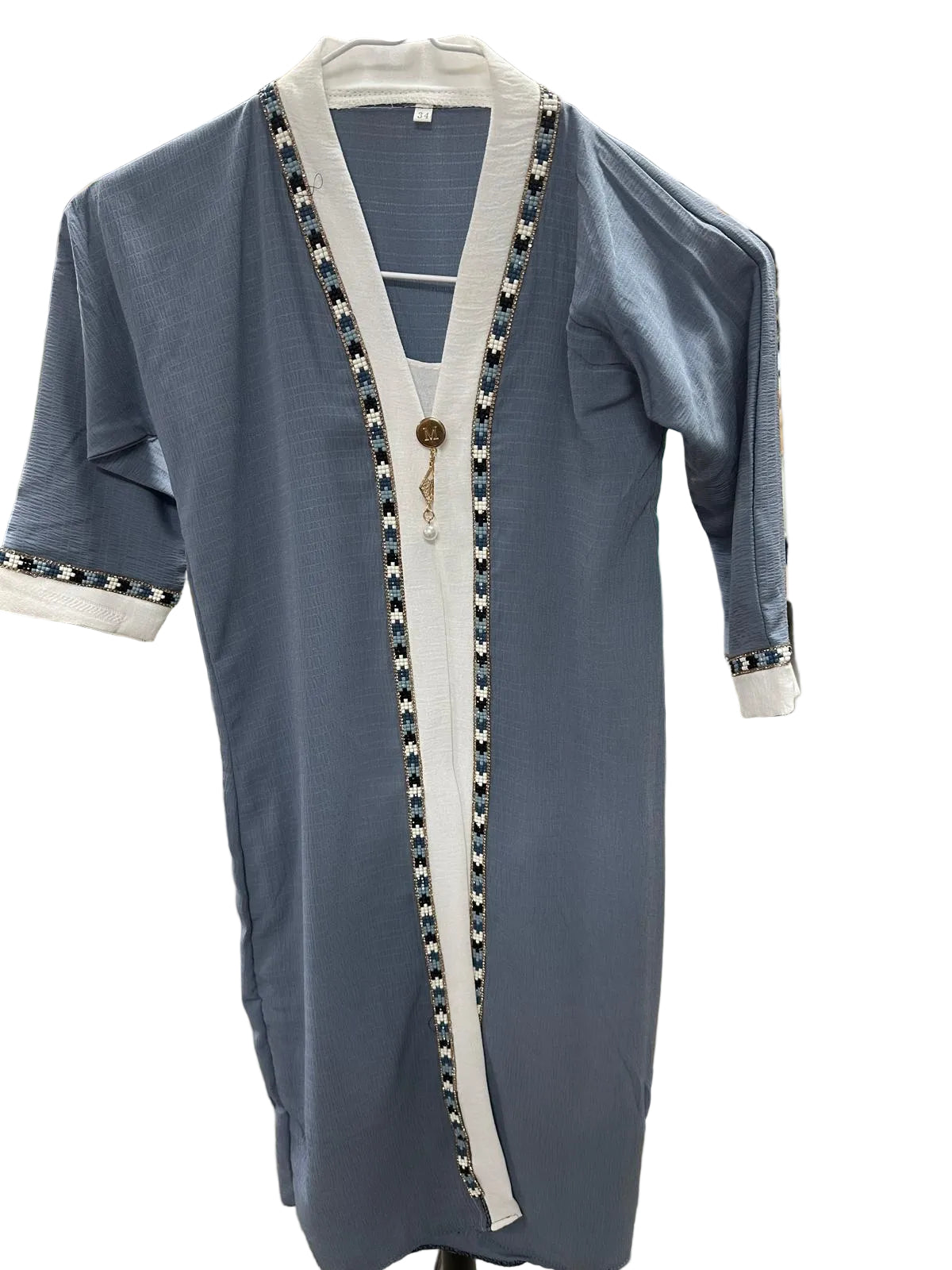 Girl Abaya with Attached Underdress-02