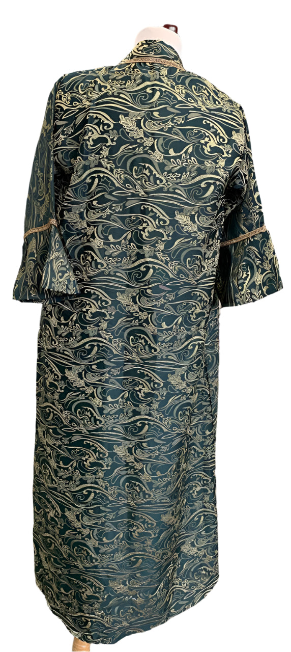 Girls Two-Piece Abaya Green
