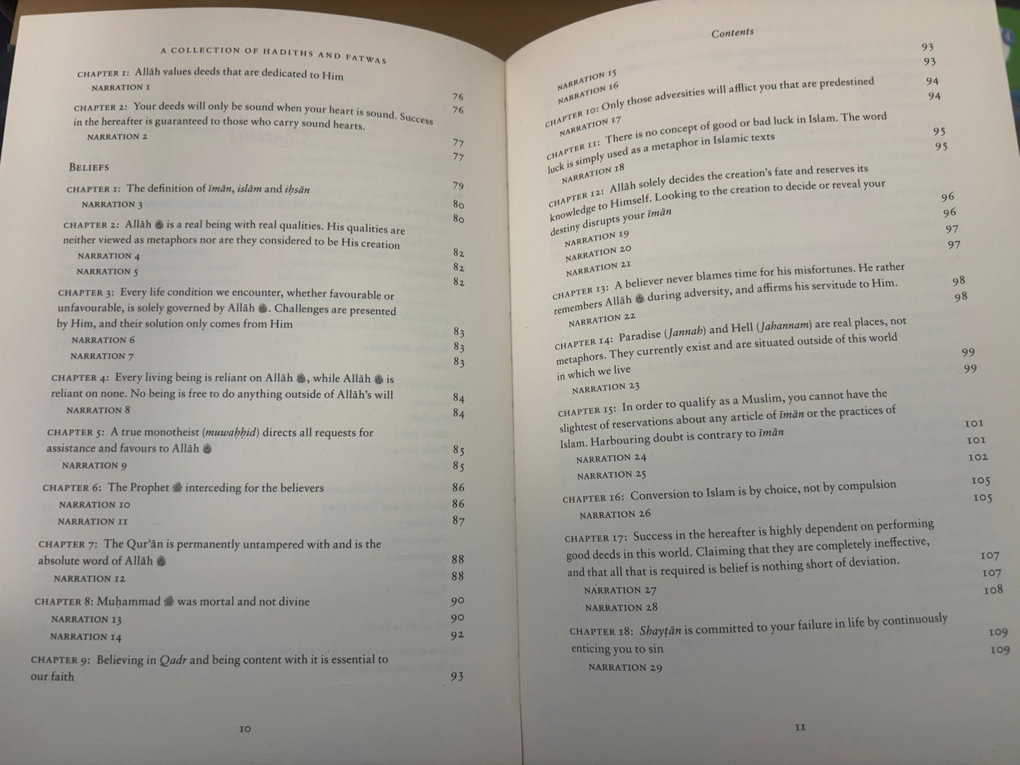 A Collection of Imam Abu Hanifah's Hadiths & Fatwas