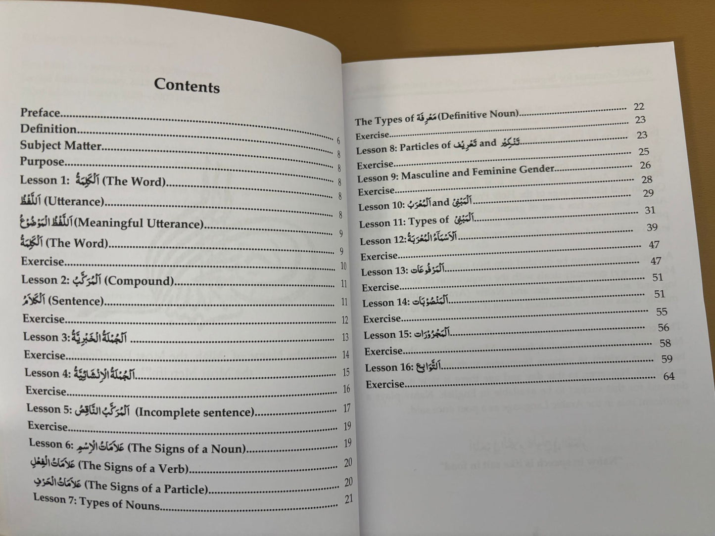 Arabic Grammar for Beginners