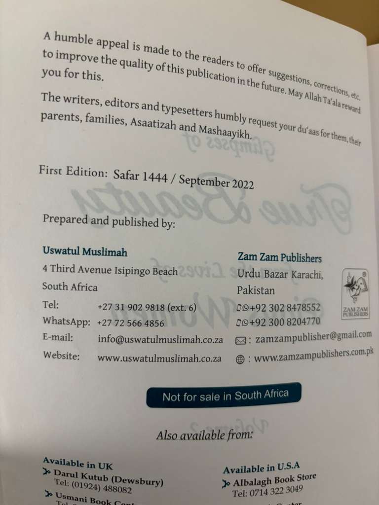 Glimpses Of True Beauty From The Lives Of Pious Women (Volume Two)